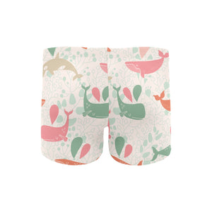 Cute whale pattern Men's Swimming Trunks