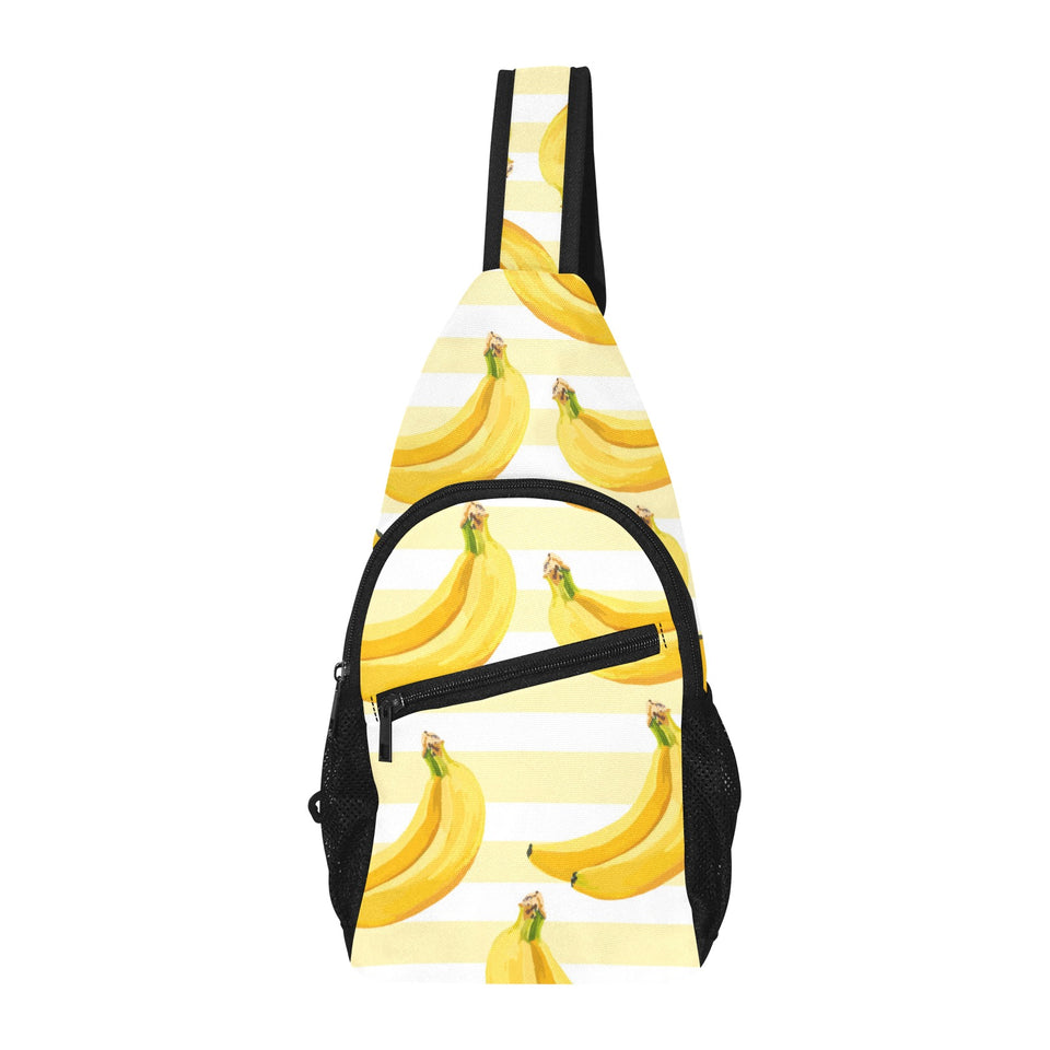 Banana pattern blackground All Over Print Chest Bag