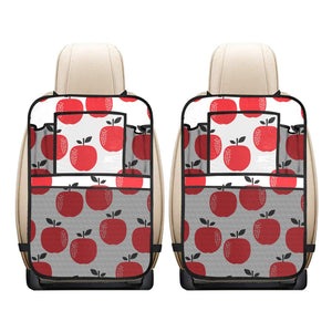 red apples white background Car Seat Back Organizer