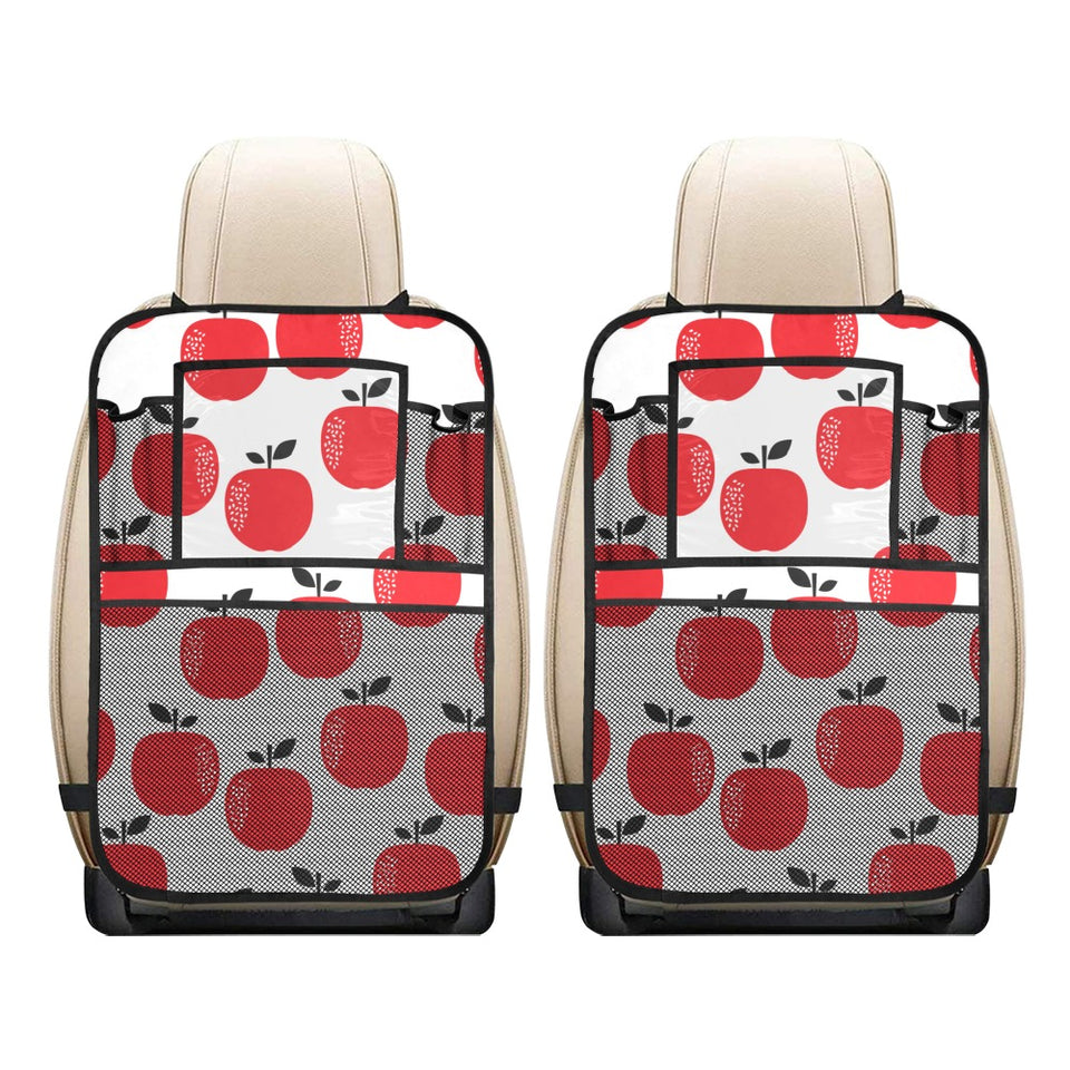 red apples white background Car Seat Back Organizer