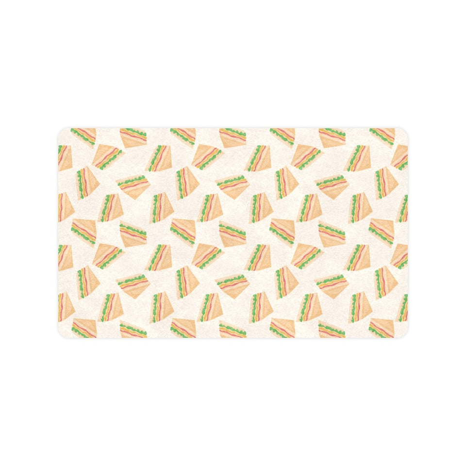 Sandwich Pattern Print Design 01 Doormat