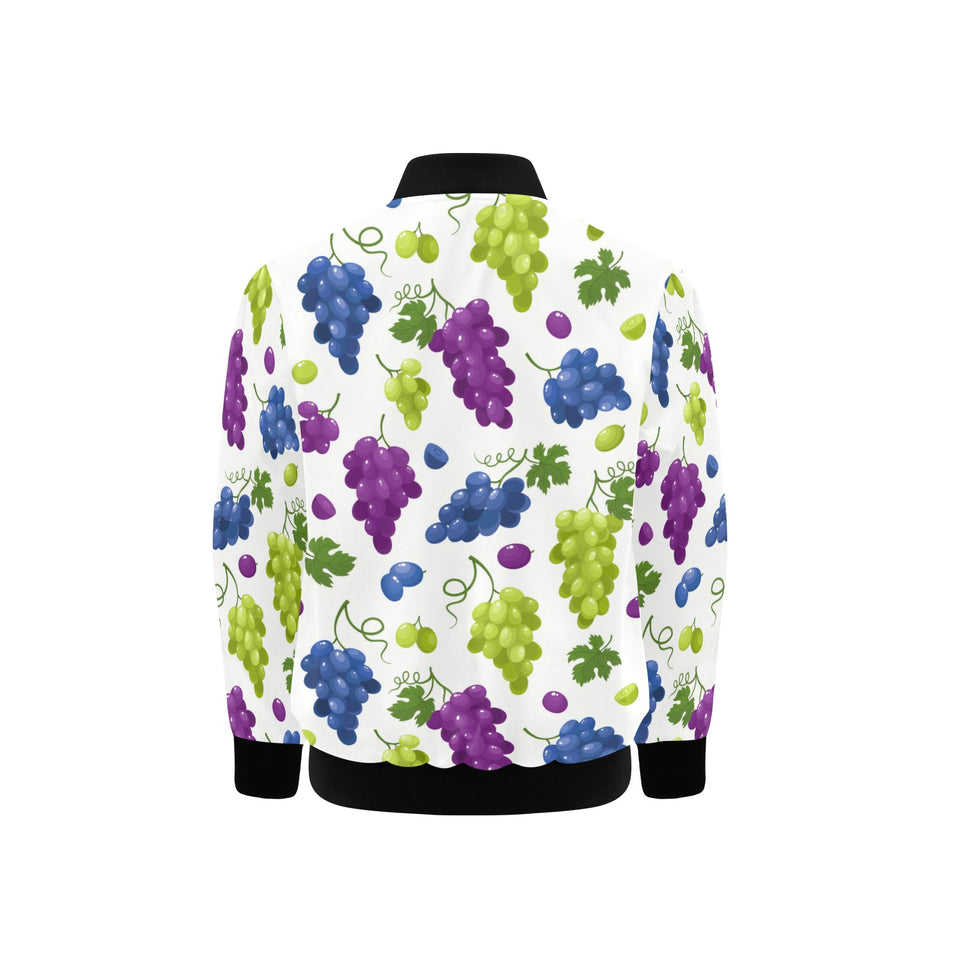 Grape pattern Kids' Boys' Girls' Bomber Jacket
