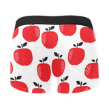 red apples white background Men's All Over Print Boxer Briefs Men's Underwear