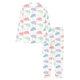 Hippopotamus Pattern Print Design 03 Women's All Over Print Pajama Set