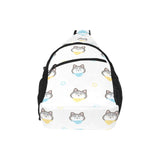 Cute Siberian Husky pattern All Over Print Chest Bag