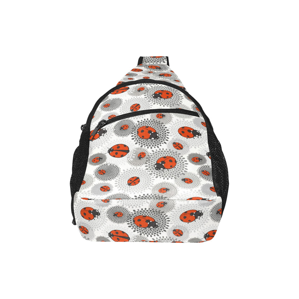 Ladybug Pattern Print Design 05 All Over Print Chest Bag