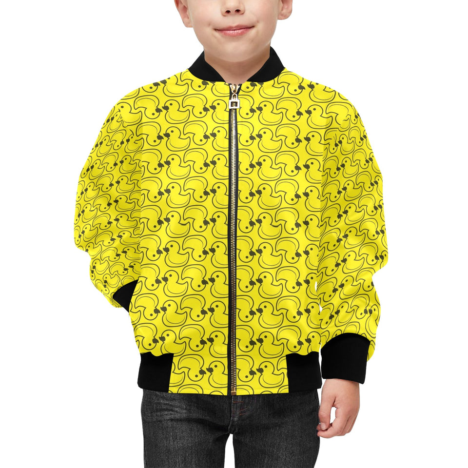 Duck Pattern Print Design 02 Kids' Boys' Girls' Bomber Jacket