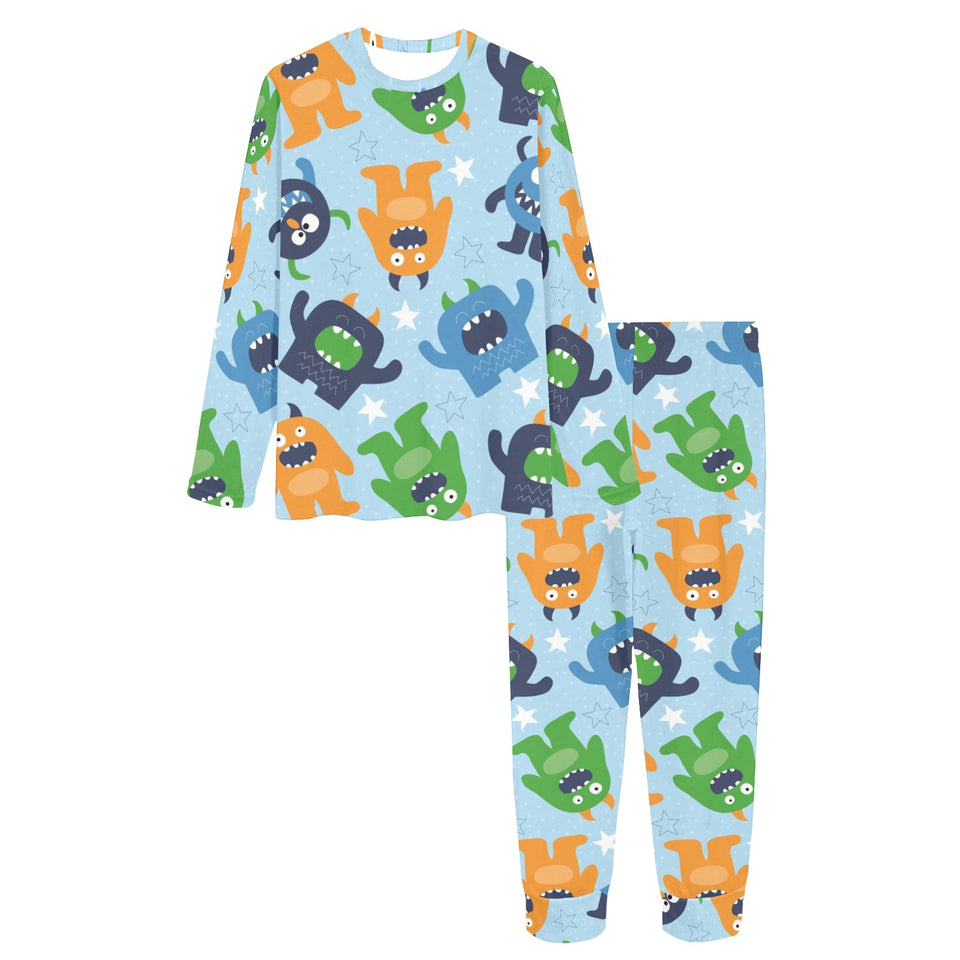 Alien Pattern Print Design 04 Women's All Over Print Pajama Set