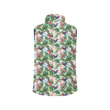 Hummingbird Pattern Print Design 05 Men's Padded Vest