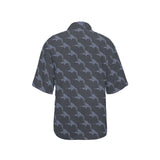 Swordfish Pattern Print Design 03 Women's All Over Print Hawaiian Shirt