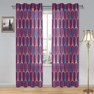 Eiffel Tower Pattern Print Design 05 Gauze Curtain