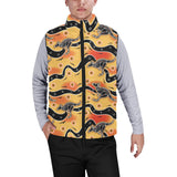 Kangaroo Australian aboriginal art pattern Men's Padded Vest