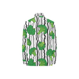 Cool Broccoli pattern Women's Long Sleeve Polo Shirt