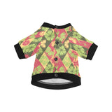 Cool Geometric lime pattern All Over Print Pet Dog Round Neck Fuzzy Shirt