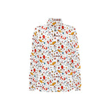 Canada Pattern Print Design 03 Women's Long Sleeve Polo Shirt