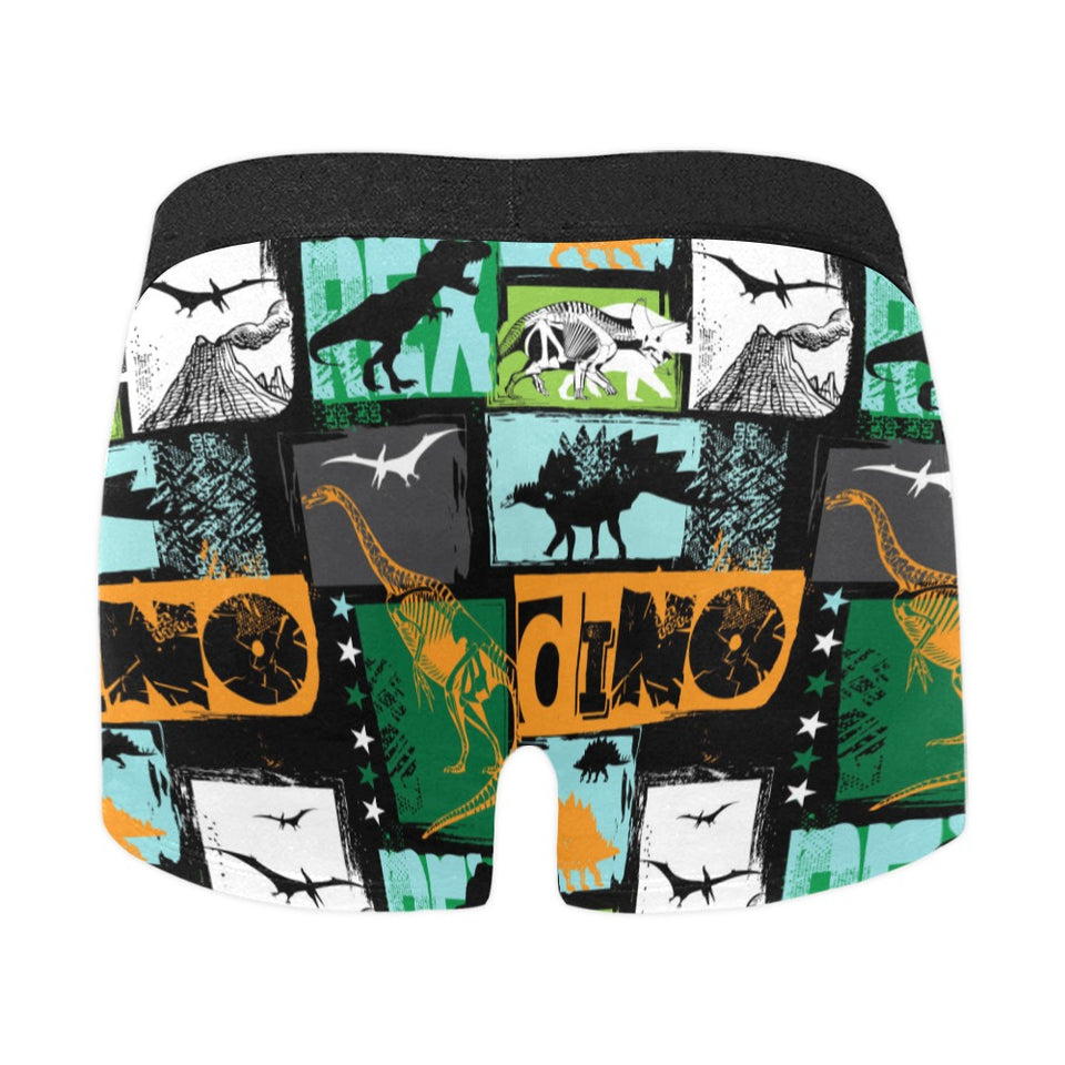 dinosaurs print pattern Men's All Over Print Boxer Briefs Men's Underwear