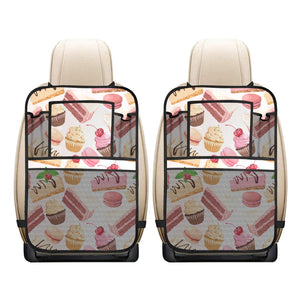 Cake cupcake sweets pattern Car Seat Back Organizer
