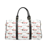 Cute dachshund bone pattern Travel Bag