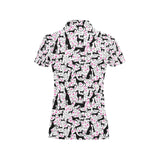 Greyhound Pattern Print Design 02 Women's All Over Print Polo Shirt