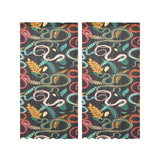 Colorful snake plant pattern Gauze Curtain