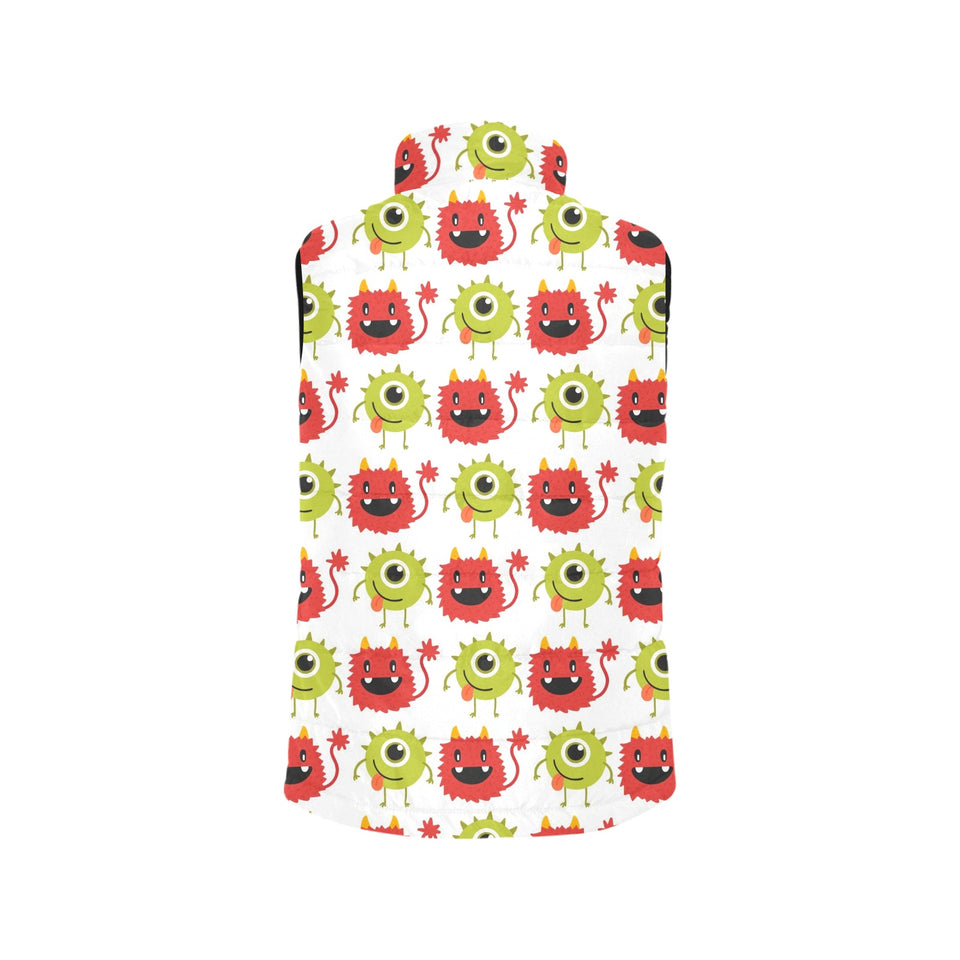 Alien Pattern Print Design 05 Men's Padded Vest