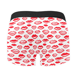Lips Pattern Print Design 05 Men's All Over Print Boxer Briefs Men's Underwear