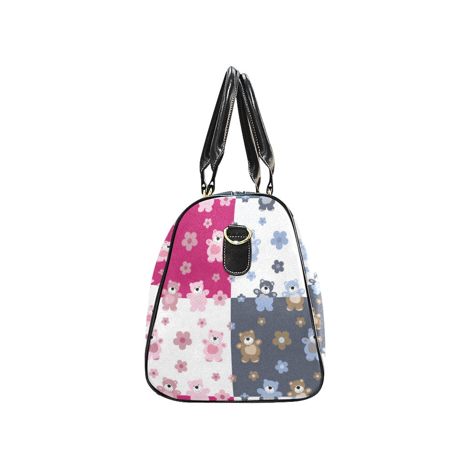 Teddy Bear Pattern Print Design 03 Travel Bag