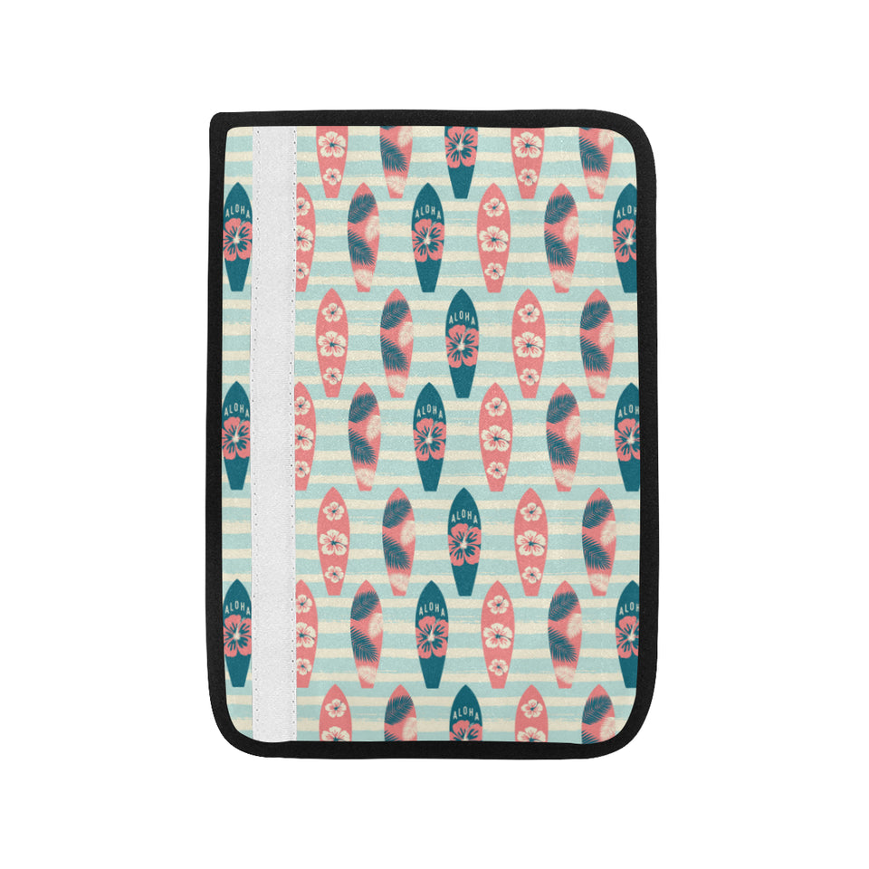 Surfboard Pattern Print Design 02 Car Seat Belt Cover