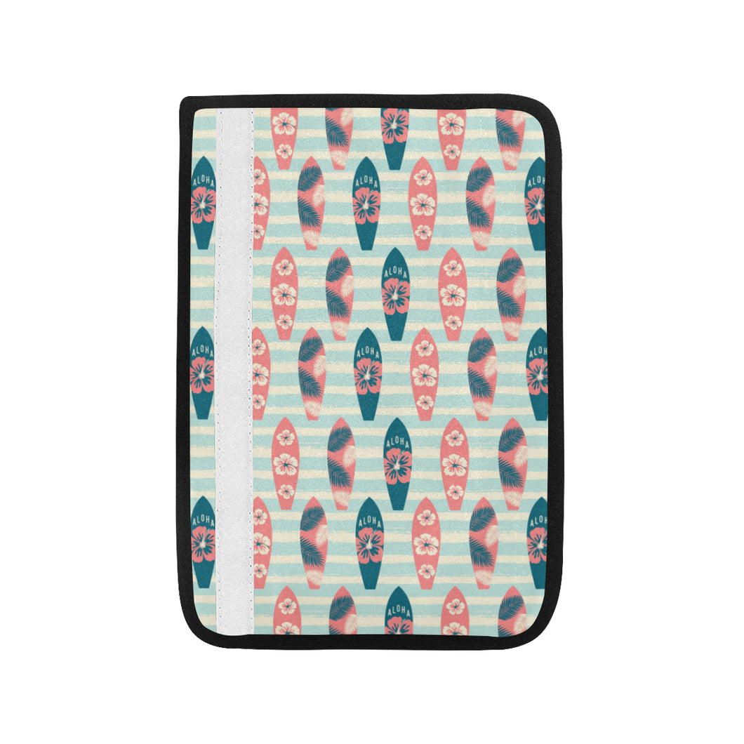 Surfboard Pattern Print Design 02 Car Seat Belt Cover