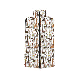 Giraffe Pattern Print Design 05 Women's Padded Vest