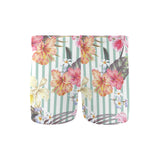 Colorful orchid flower pattern Men's Swimming Trunks