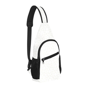 arabic white pattern All Over Print Chest Bag