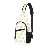 Cute cartoon frog baby pattern All Over Print Chest Bag