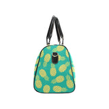 Pineapples pattern green background Travel Bag