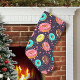 Colorful donut glaze pattern Christmas Stocking