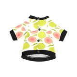 Guava pattern All Over Print Pet Dog Round Neck Fuzzy Shirt