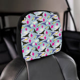 Stingray Pattern Print Design 01 Car Headrest Cover
