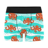 Octopuses sea wave background Men's All Over Print Boxer Briefs Men's Underwear