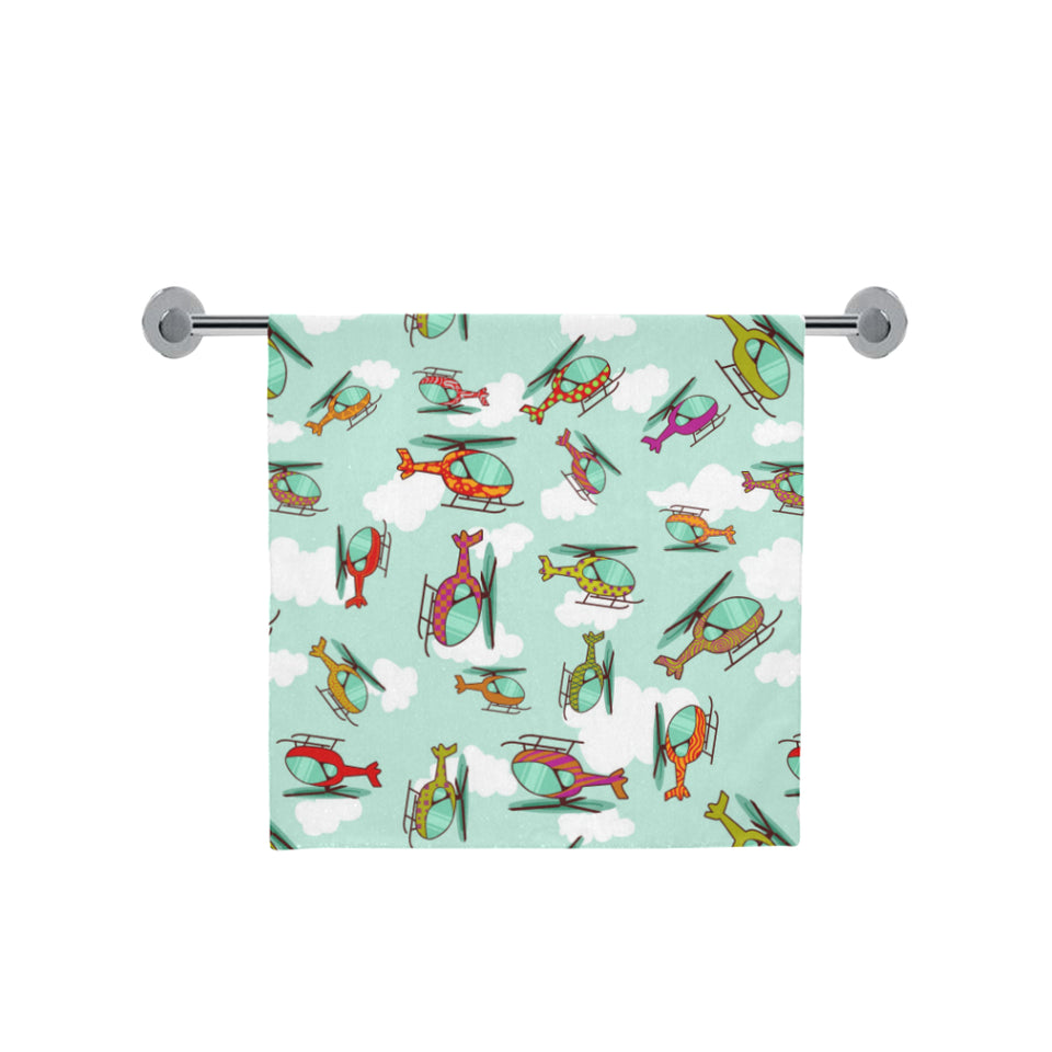 Helicopter design pattern Bath Towel