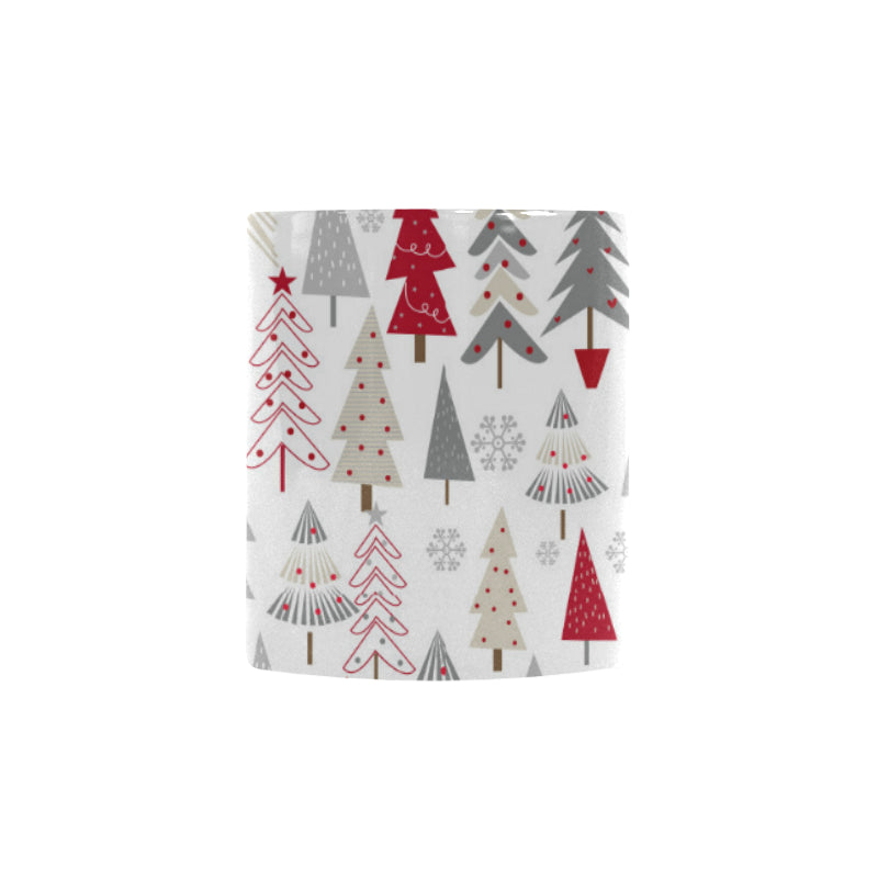 Cute Christmas tree pattern Morphing Mug Heat Changing Mug