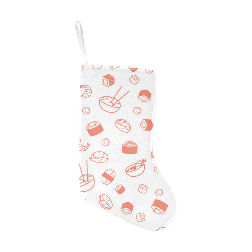 Sushi pattern Christmas Stocking