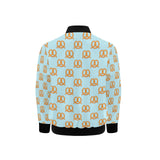 Pretzels Pattern Print Design 03 Kids' Boys' Girls' Bomber Jacket