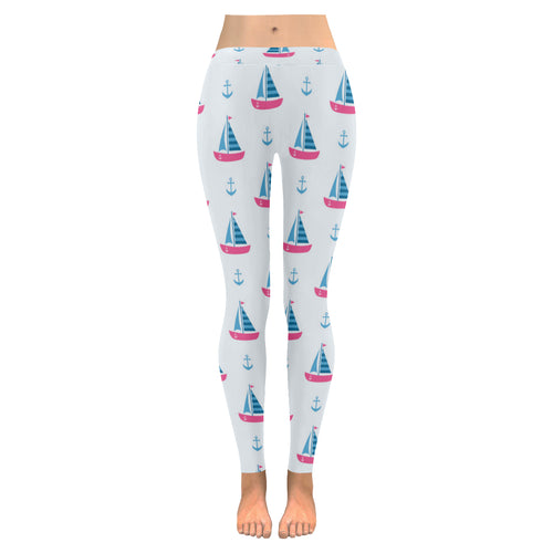 Sailboat anchor pattern Women's Legging Fulfilled In US
