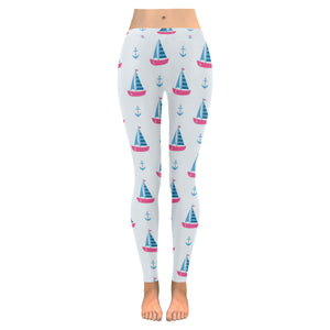 Sailboat anchor pattern Women's Legging Fulfilled In US