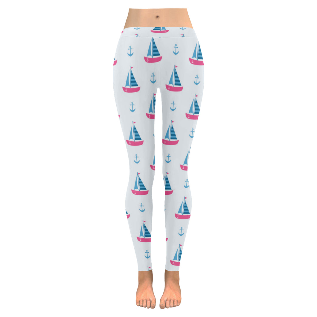 Sailboat anchor pattern Women's Legging Fulfilled In US