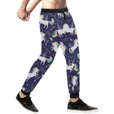 Hand drawn cute unicorn star planet Unisex Casual Sweatpants
