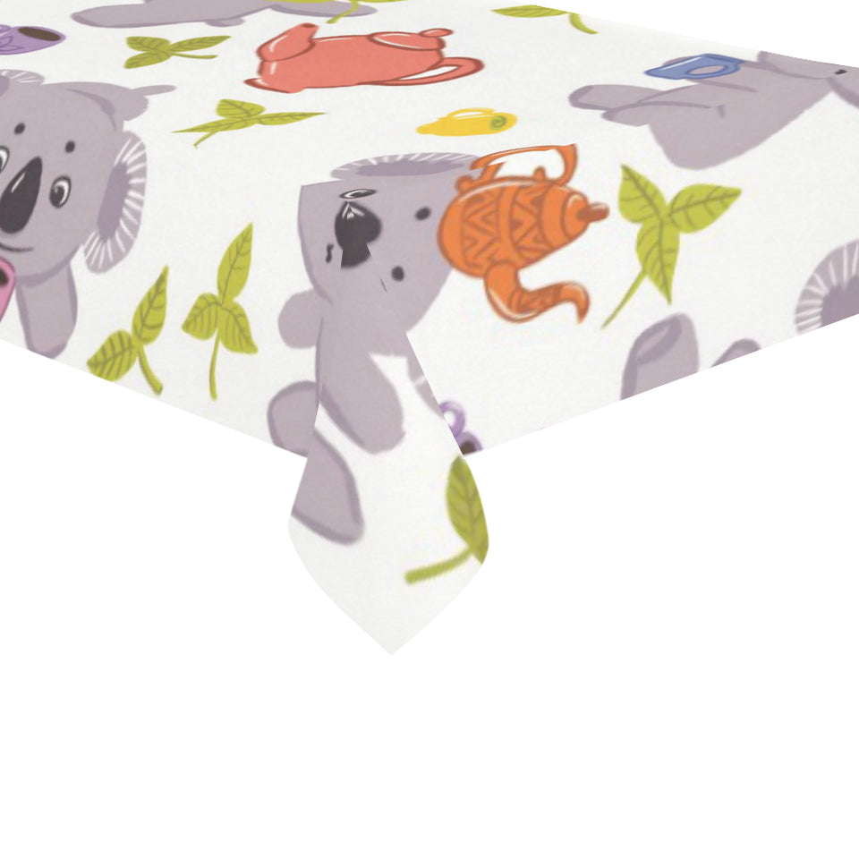 Cute koalas teapots tea Tablecloth
