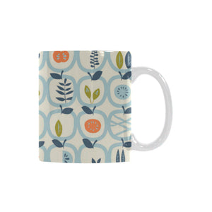 apples leaves pattern Classical White Mug (Fulfilled In US)