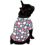 dragon fruits dark blue background All Over Print Pet Dog Round Neck Fuzzy Shirt