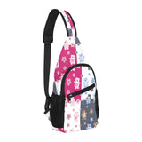 Teddy Bear Pattern Print Design 03 All Over Print Chest Bag